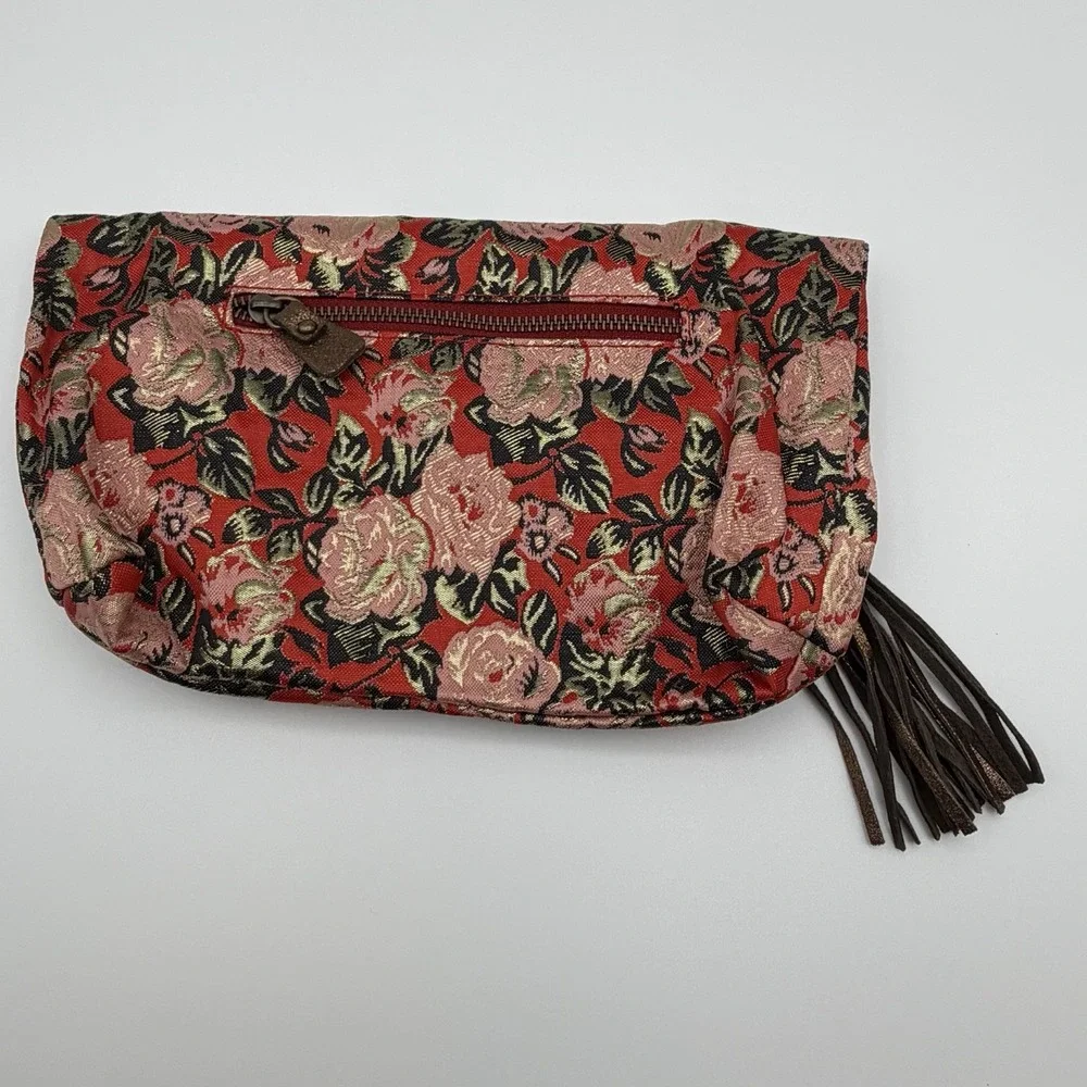 Anthropologie Mlyn‎ Floral Jacquard Fold-Over Clutch NWT
